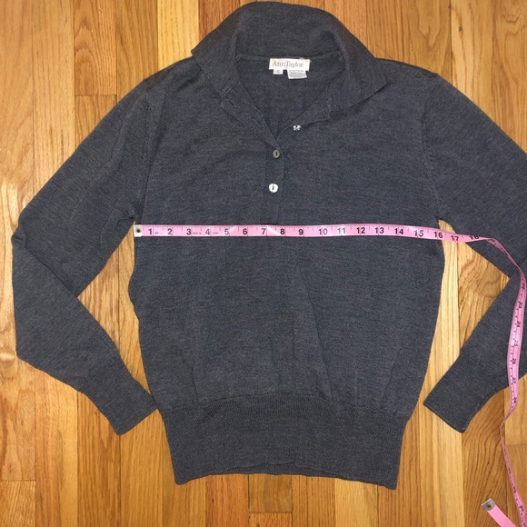 Vintage Ann Taylor 100% wool Crew Sweater - Picture 6 of 8